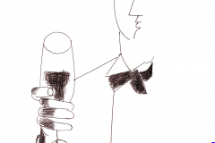 Xavier with a glass of wine067095